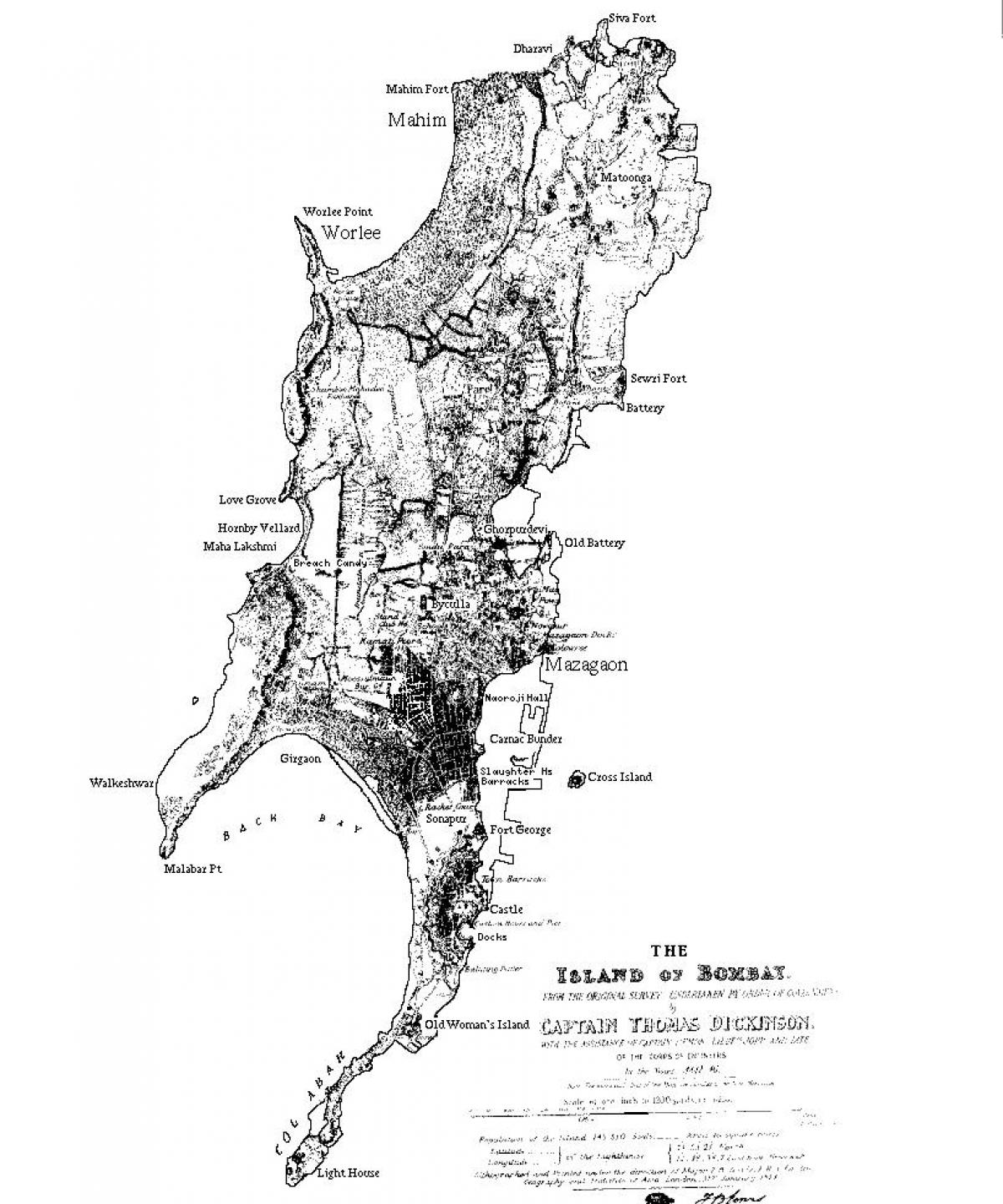 mapu Mumbai ostrov