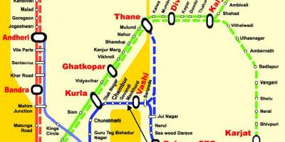Mumbai central line stanice mapu