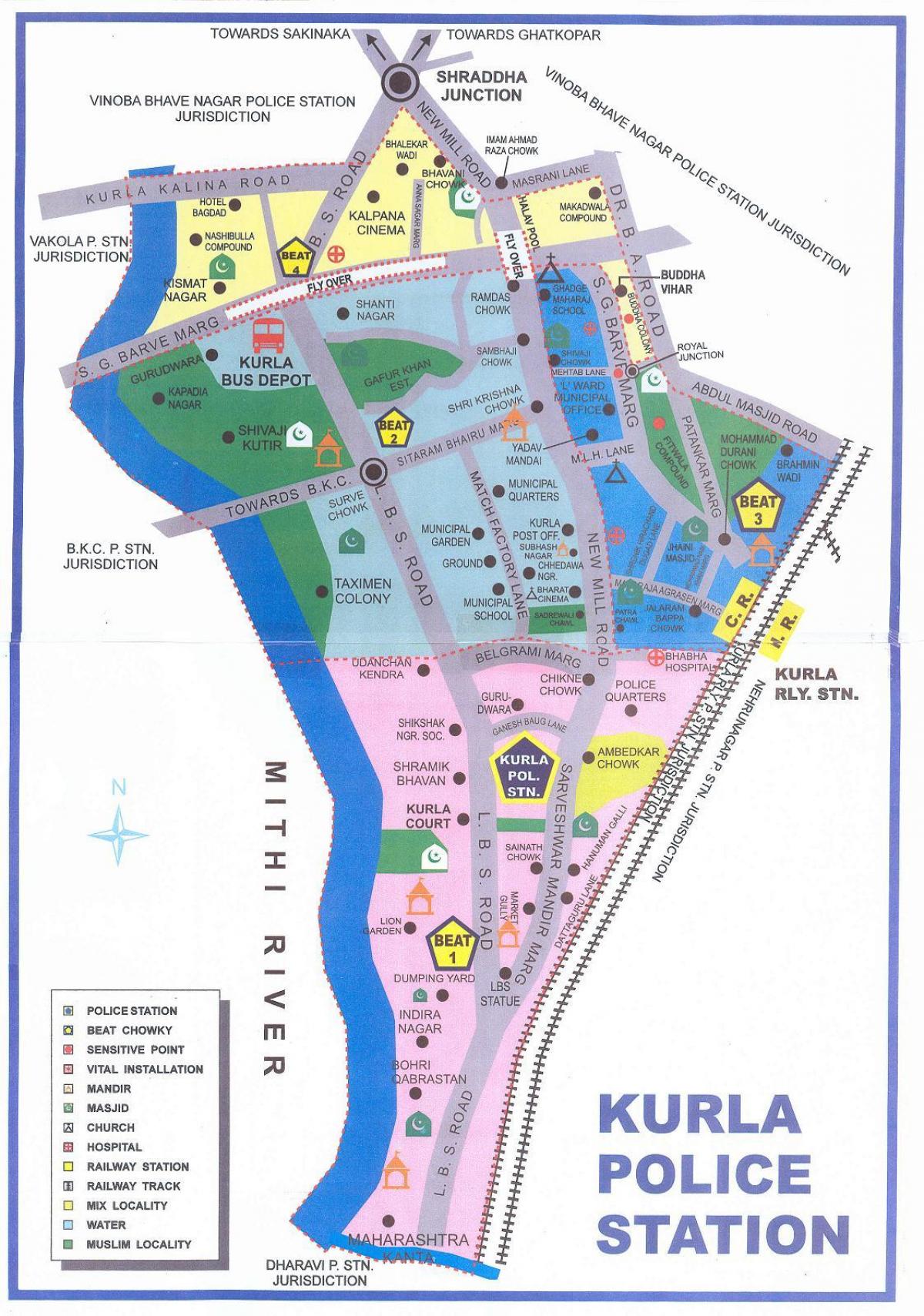 mapa Kurla Mumbai