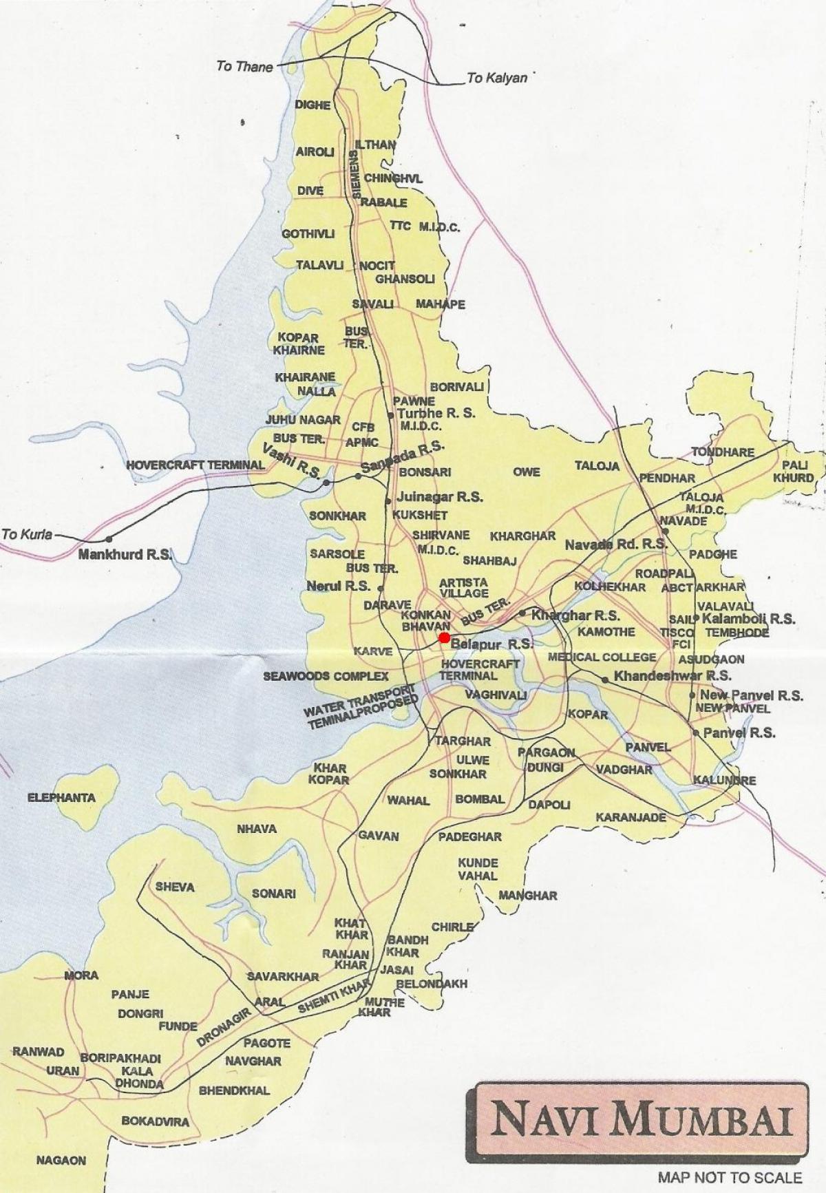 mapy navi Mumbai mesta