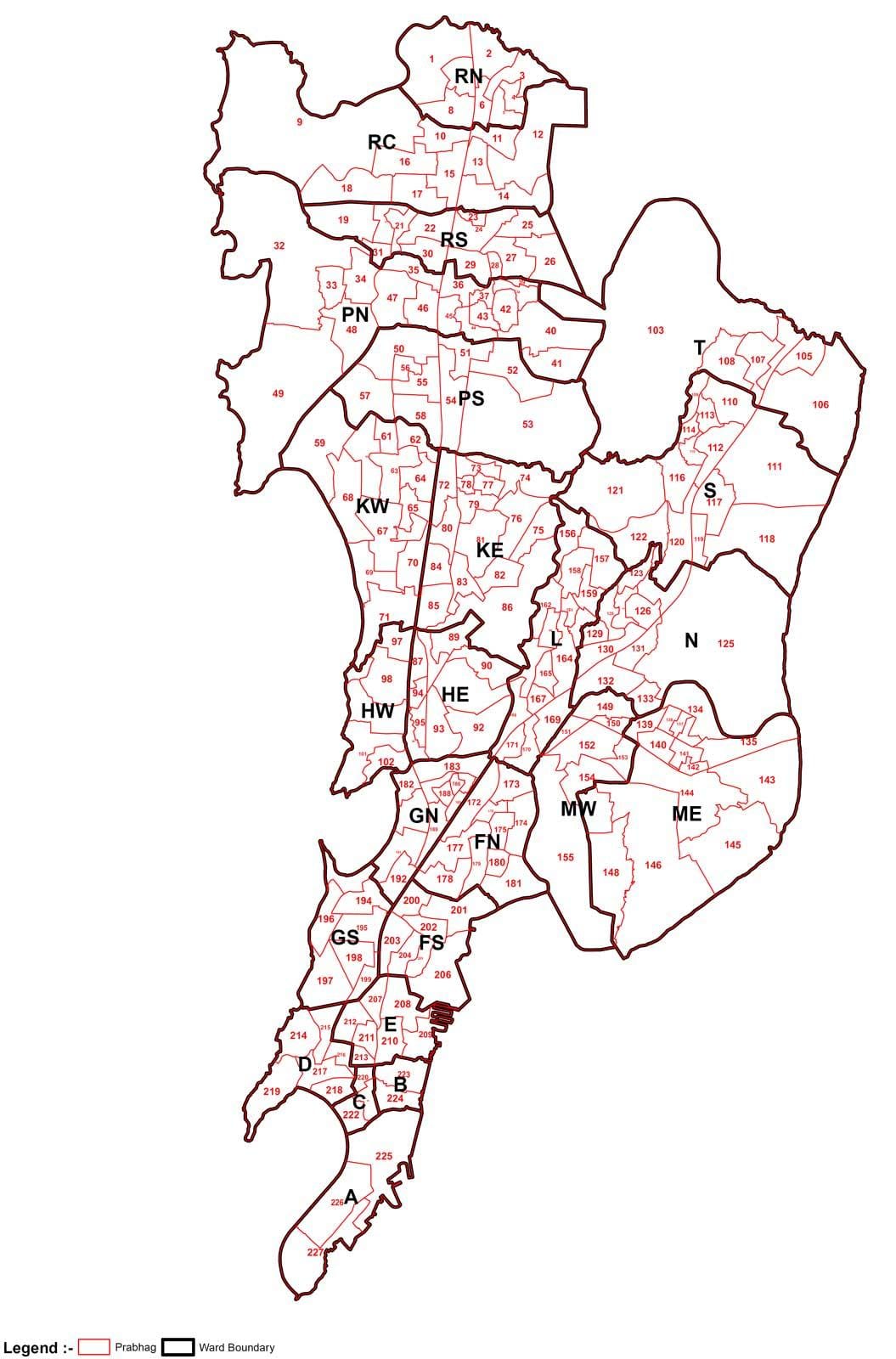 Mumbai mapu oblasti múdry