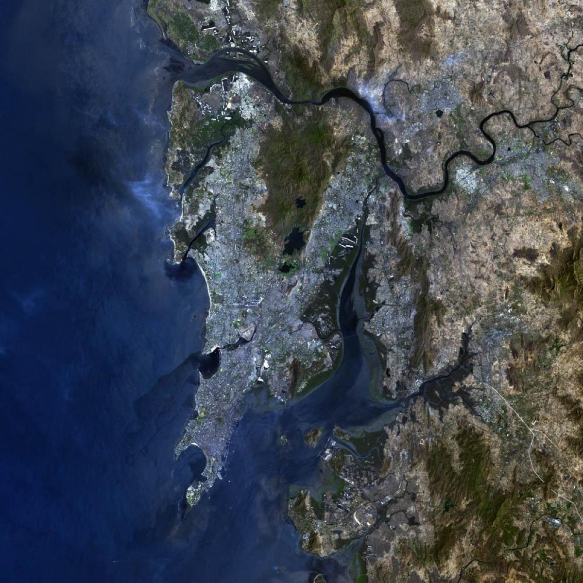 satelitná mapu Mumbai