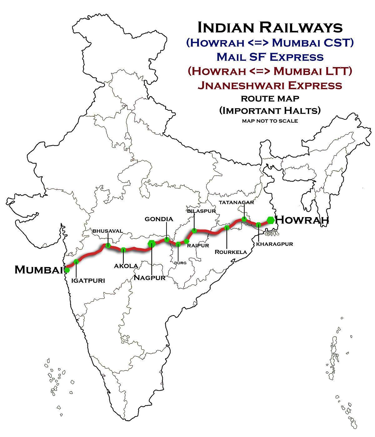 nagpur Mumbai express diaľnici mapu