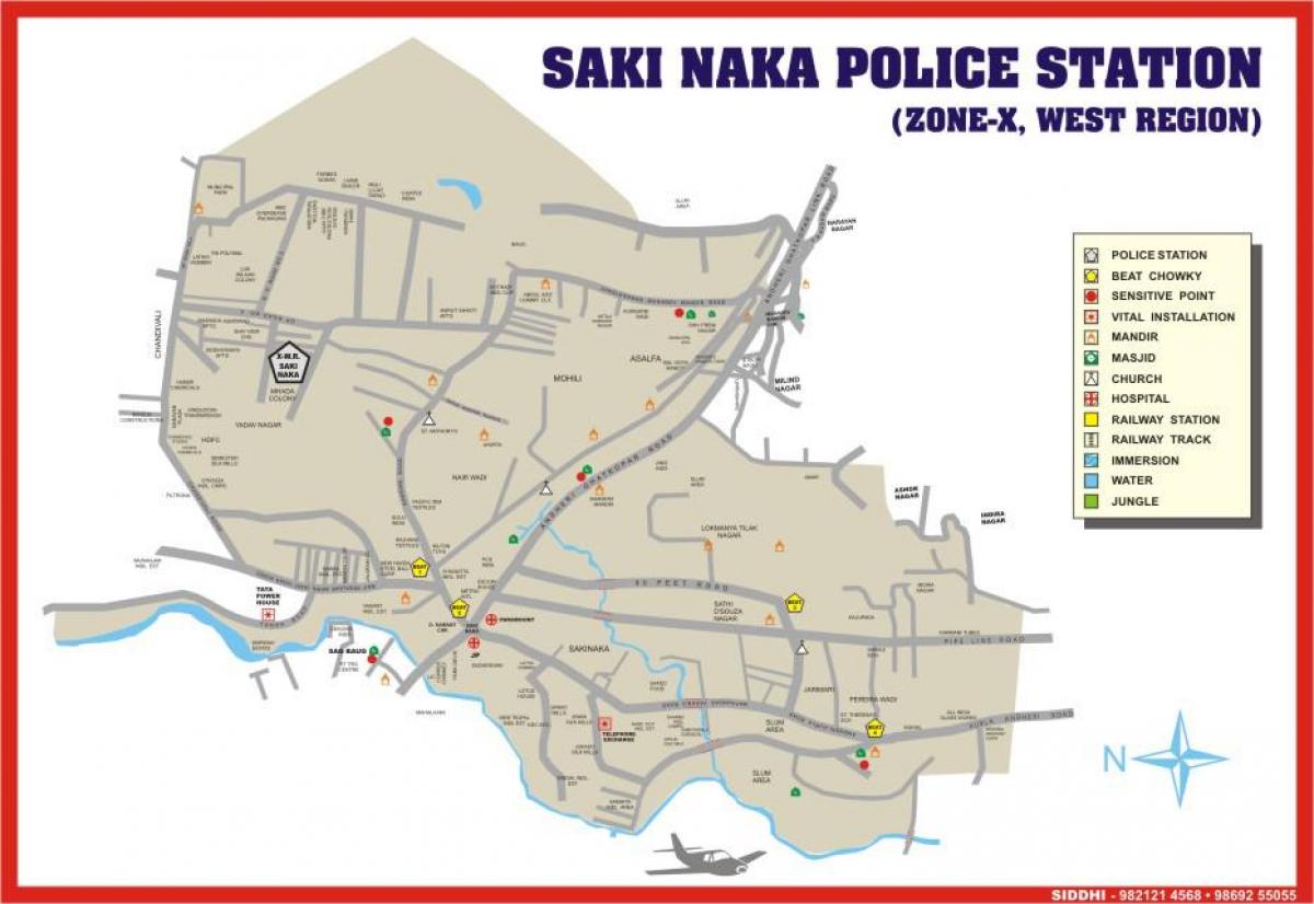 Mumbai Sakinaka mapu