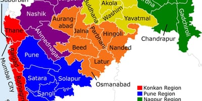 Mapa Maharaštra Mumbai