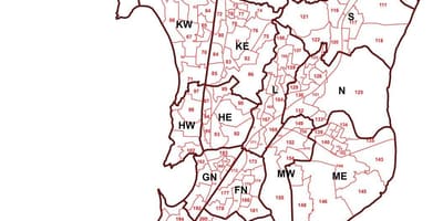 Mumbai mapu oblasti múdry