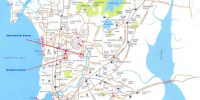 Mumbai miestne trasy mapu
