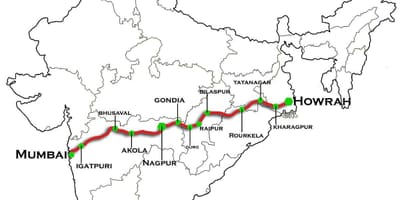 Nagpur Mumbai express diaľnici mapu