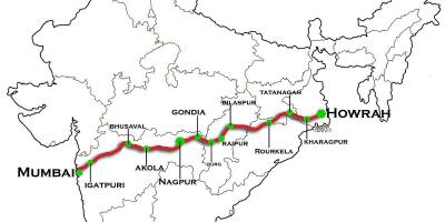 Nagpur Mumbai express diaľnici mapu