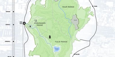 Mapa sanjay gandhi národný park